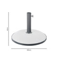 Suport umbrela de gradina Shade, Alb, 50x50x50 cm, imagine suplimentara