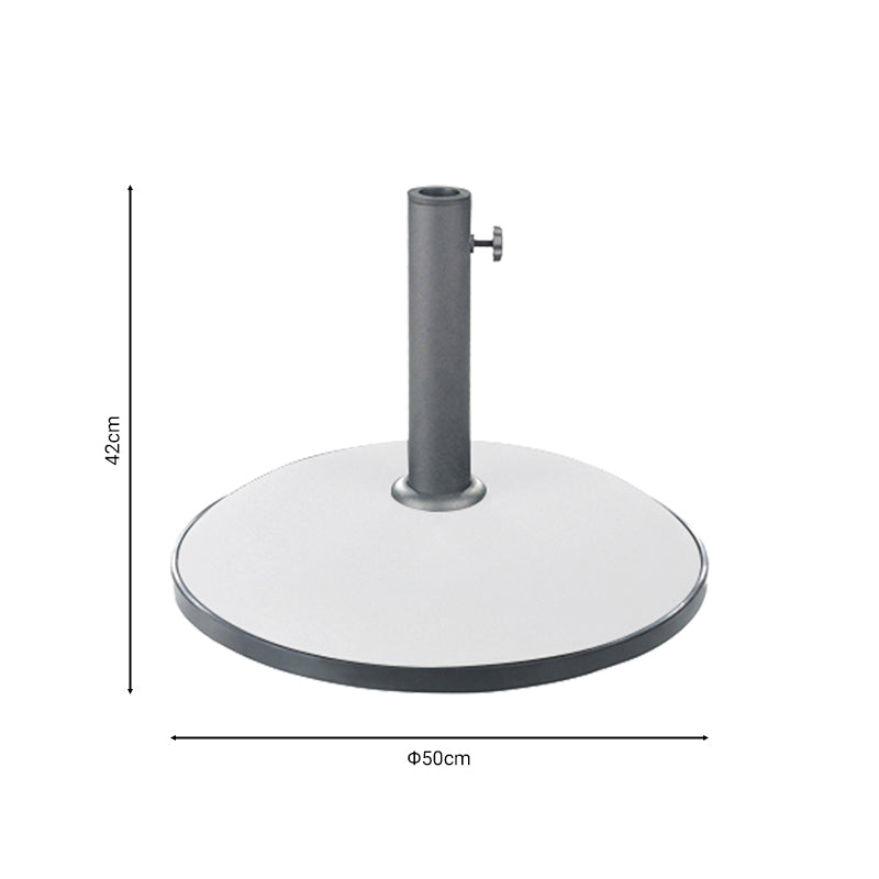 Suport umbrela de gradina Shade, Alb, 50x50x50 cm, imagine suplimentara