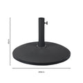 Suport umbrela de gradina Shade, Negru, 58x58x43 cm, imagine suplimentara