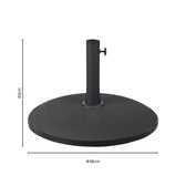 Suport umbrela de gradina Shade, Negru, 58x58x43 cm, imagine suplimentara
