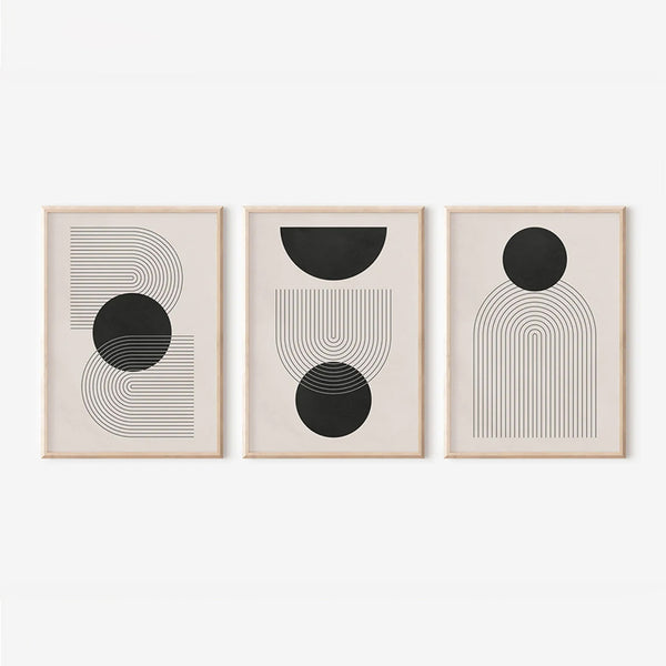 Tablou Caldra, Triptic, Pânză, Multicolor, 33x48 cm