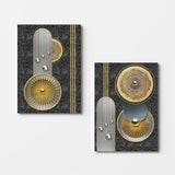 Tablou Canvas (2 bucăți) 2KNV4347, Multicolor, 110x70 cm