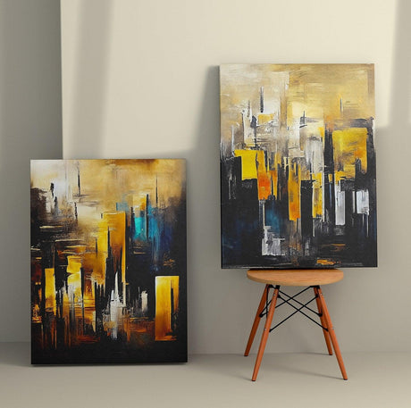 Tablou Canvas (2 bucăți) Antonio 9, Multicolor, 110x70 cm