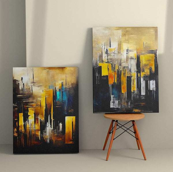 Tablou Canvas (2 bucăți) Antonio 9, Multicolor, 110x70 cm