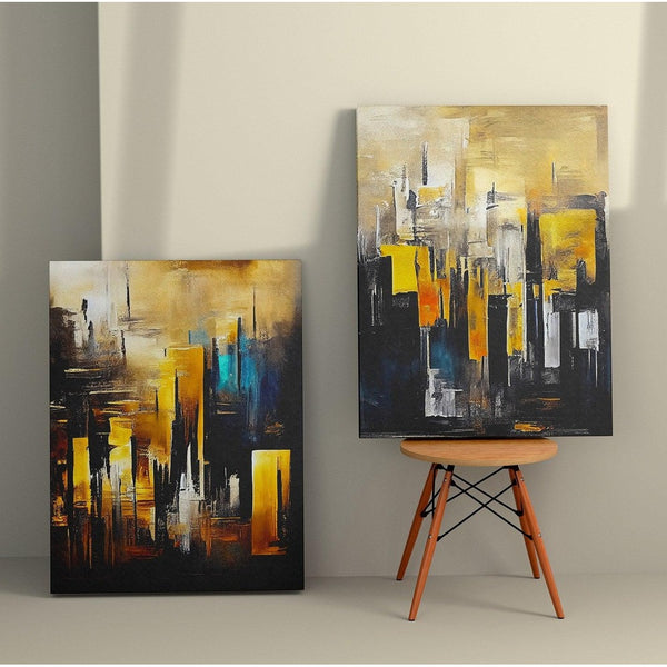 Tablou Canvas (2 bucăți) Antonio 9, Multicolor, 110x70 cm