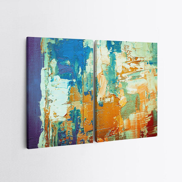 Tablou Canvas (2 bucăți) Rustic 1, Multicolor, 150x100 cm
