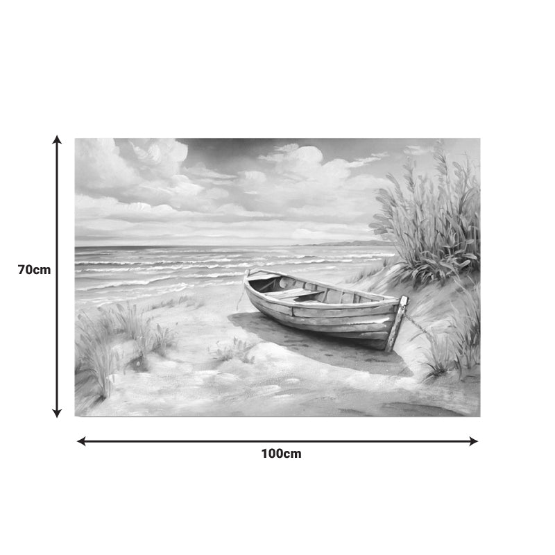 Tablou canvas Boato I, Pânza, Multicolor, 100x70 cm, imagine suplimentara