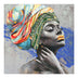 Tablou canvas cu efect 3D Africana, Pânza, 100x100 cm