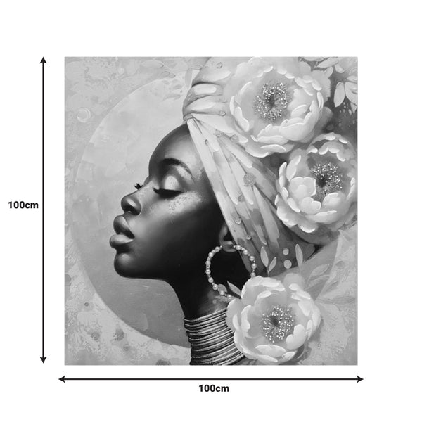 Tablou Canvas cu Efect 3D Giara I, Pânza, Multicolor, 100x100 cm