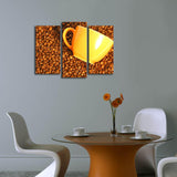 Tablou Canvas cu Led Cafea, Multicolor, 66 x 45 cm