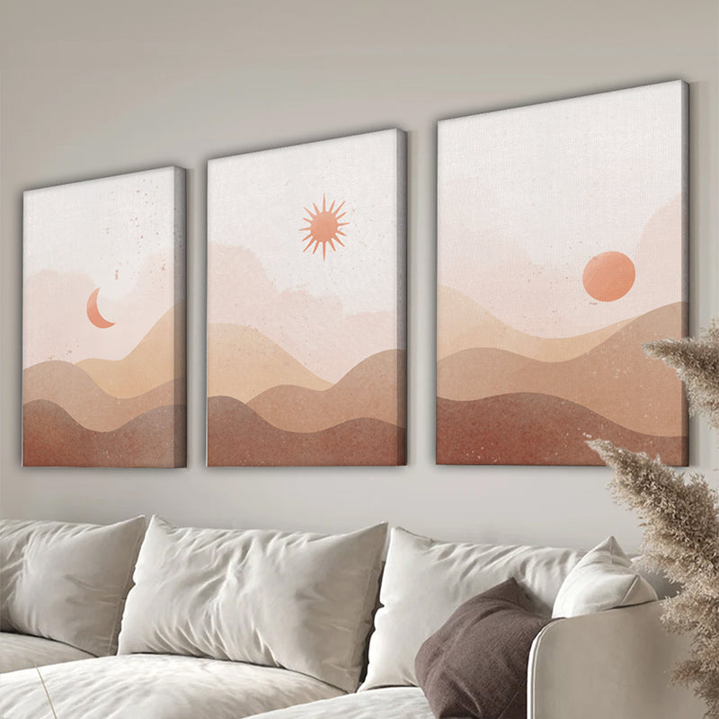 Tablou canvas cu rama Belan, triptic, 50x70 cm