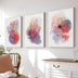 Tablou canvas cu rama Nerve, triptic, imprimeu digital, sintetic, 50x70 cm