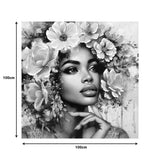 Tablou Canvas Decorativ Prima, Texturat, Multicolor, 100x100 cm