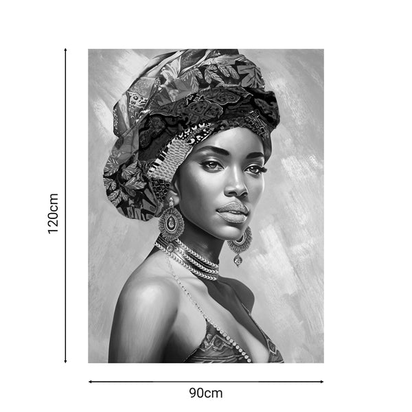 Tablou canvas Facy Africa, Multicolor, 90x120 cm