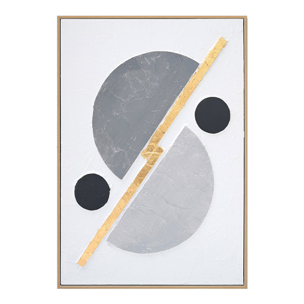 Tablou canvas Geometric, Gri, 52x72 cm