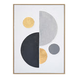 Tablou canvas Geometric, Gri, 52x72 cm