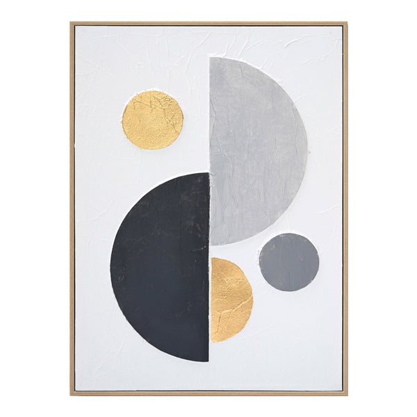 Tablou canvas Geometric, Gri, 52x72 cm