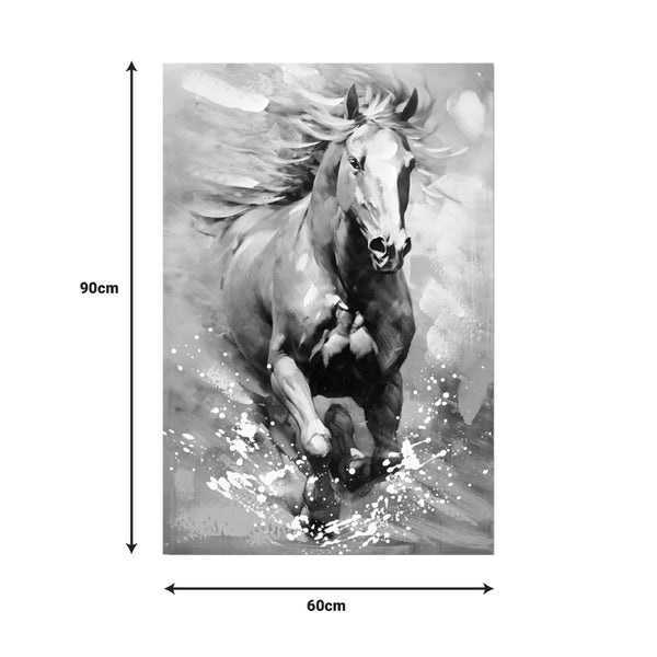 Tablou canvas Horse, Multicolor, 60x90 cm
