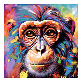 Tablou canvas Maimuta Bano 80x80 cm