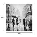 Tablou canvas Nightdream I, Multicolor, 100x100 cm, imagine suplimentara