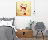 Tablou Canvas pe pânză  KC183, Multicolor, 45x45 cm