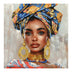 Tablou Canvas Turban 3D, Pânza, 80x80 cm