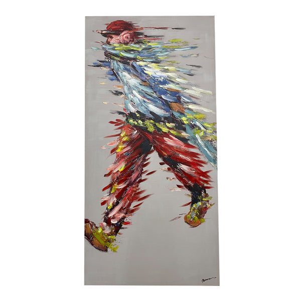 Tablou canvas Walking, Multicolor, 70x140 cm