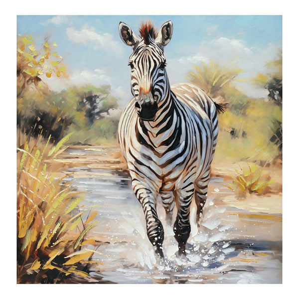 Tablou canvas Zebrero, Multicolor, 100x100 cm