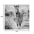 Tablou canvas Zebrero, Multicolor, 100x100 cm, imagine suplimentara