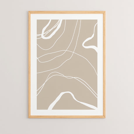 Tablou cu imprimeu digital Grito, Lemn, Multicolor, 33x48 cm