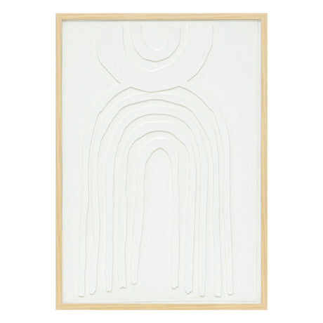 Tablou cu rama Bobby, Alb, 50x70 cm