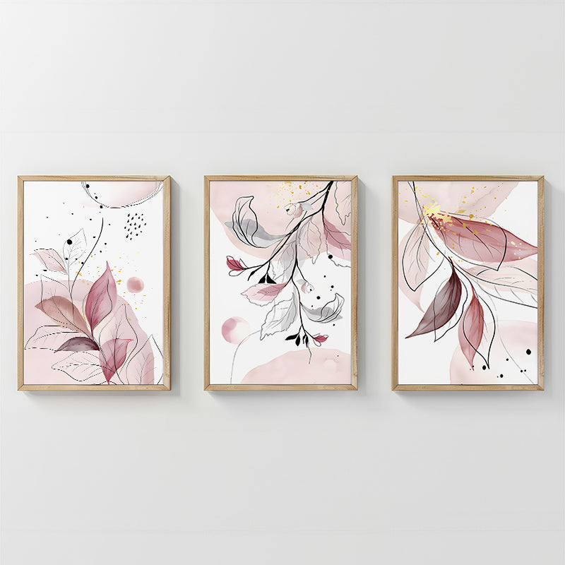 Tablou Cu Rama Dralis, Triptic, Multicolor, 33x48 cm