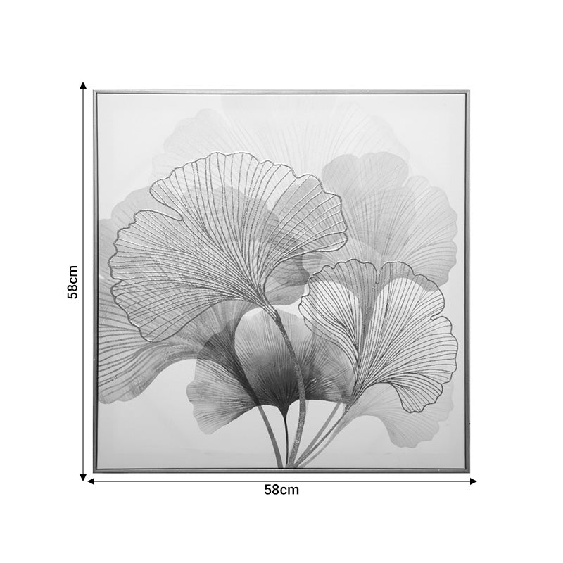 Tablou cu rama Frexy, Multicolor, 58x58 cm, detaliu produs