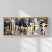 Tablou cu rama Goldery, Multicolor, 120x2x50 cm