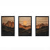 Tablou de canvas Wall art în frame Peaky triptyque cu digital print 33x0.3x48cm, Multicolor, 33x0.3x48 cm, imagine principală, MDF, pentru locuință