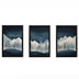 Tablou de canvas Wall art în frame Wavy triptyque cu digital print 33x0.3x48cm, Multicolor