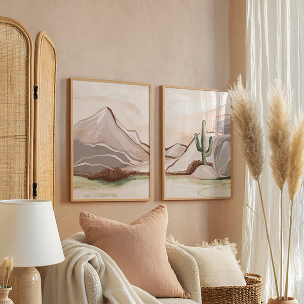 Tablou decorativ Beniz, Multicolor, 33x48 cm