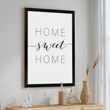 Tablou decorativ cu rama Homel, Lemn, Negru, 33x48 cm