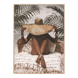 Tablou decorativ cu rama Kapelda, Lemn, Multicolor, 58x78 cm