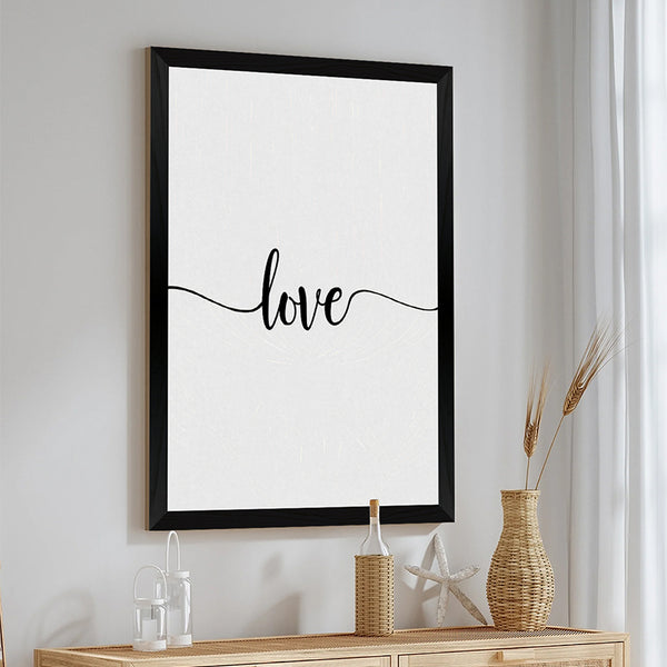 Tablou decorativ Elyrda, Lemn, Negru, 33x48 cm