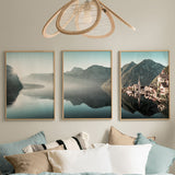 Tablou decorativ în rama Vynelle, triptic, Lemn, 33x48 cm