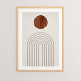 Tablou decorativ Linoua, Lemn, 33x48 cm