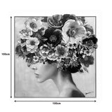 Tablou decorativ pe pânza cu efect 3D Mavare, Lemn/Pânza, Multicolor, 100x100 cm
