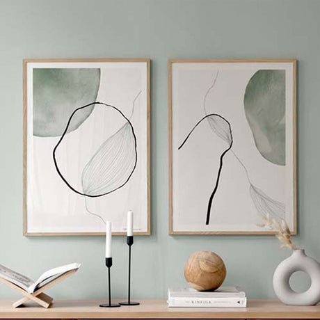 Tablou decorativ Tiano, Cu ramă, Multicolor, 33x48 cm