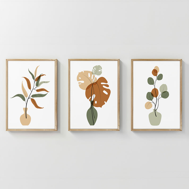 Tablou decorativ triptic Aural, 33x48 cm