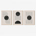Tablou decorativ triptic Blomel, Cadru, 33x48 cm