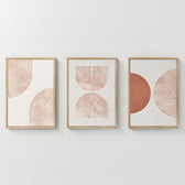 Tablou decorativ triptic Chilen, Lemn, 33x48 cm