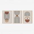 Tablou decorativ triptic cu imprimeu digital Frenja, 33x48 cm