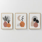 Tablou decorativ triptic Erynd, 33x48 cm