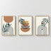 Tablou decorativ triptic Mylen, lemn, 33x48 cm